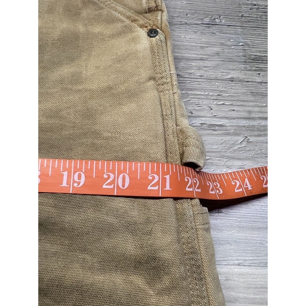 Vintage Carhartt Bib Overalls Quilted Lined Distressed Workwear Size 36x30 Brown - Picture 14 of 15